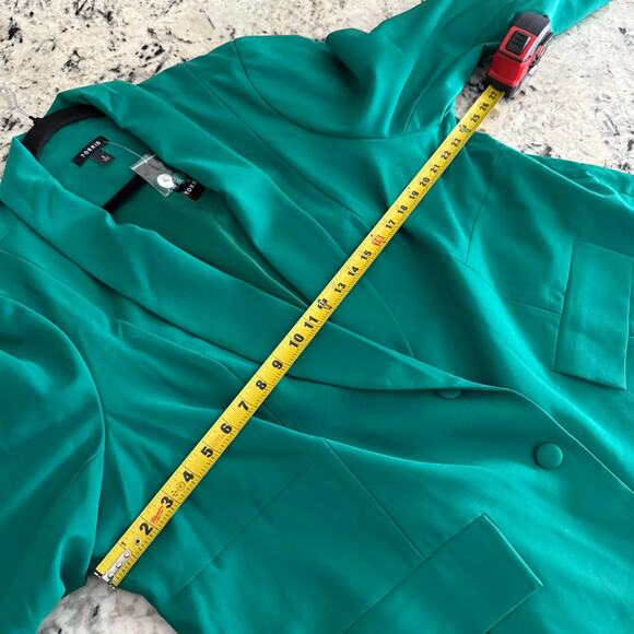 Torrid Green Studio Refined Crepe Classic Blazer 4X NWT 18652204 - Picture 11 of 16